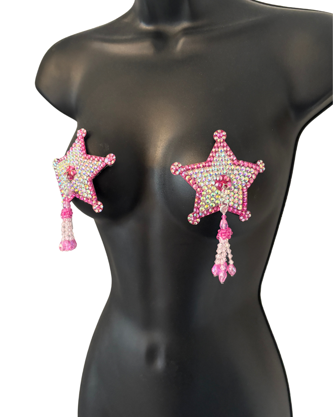 DITA VON TEESE Deputeese Pink Cowgirl Star Pasties with Removable Hand-Beaded Tassels (2pcs) Appeeling