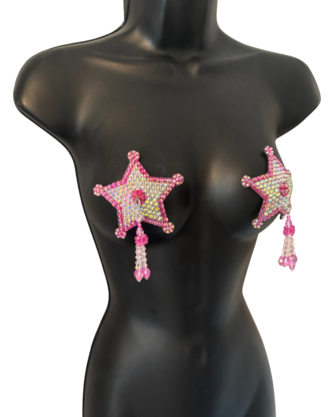 DITA VON TEESE Deputeese Pink Cowgirl Star Pasties with Removable Hand-Beaded Tassels (2pcs) Appeeling