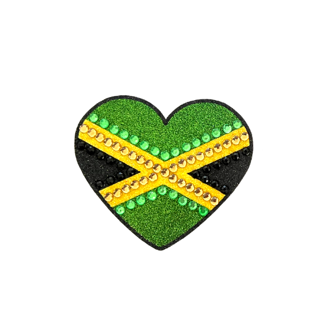 JAMAICA GREEN Bundle (2 pairs, 4 pcs) - Carnival Inspired Nipple Pasty, Cover, Tassels for Burlesque Lingerie Raves Carnival