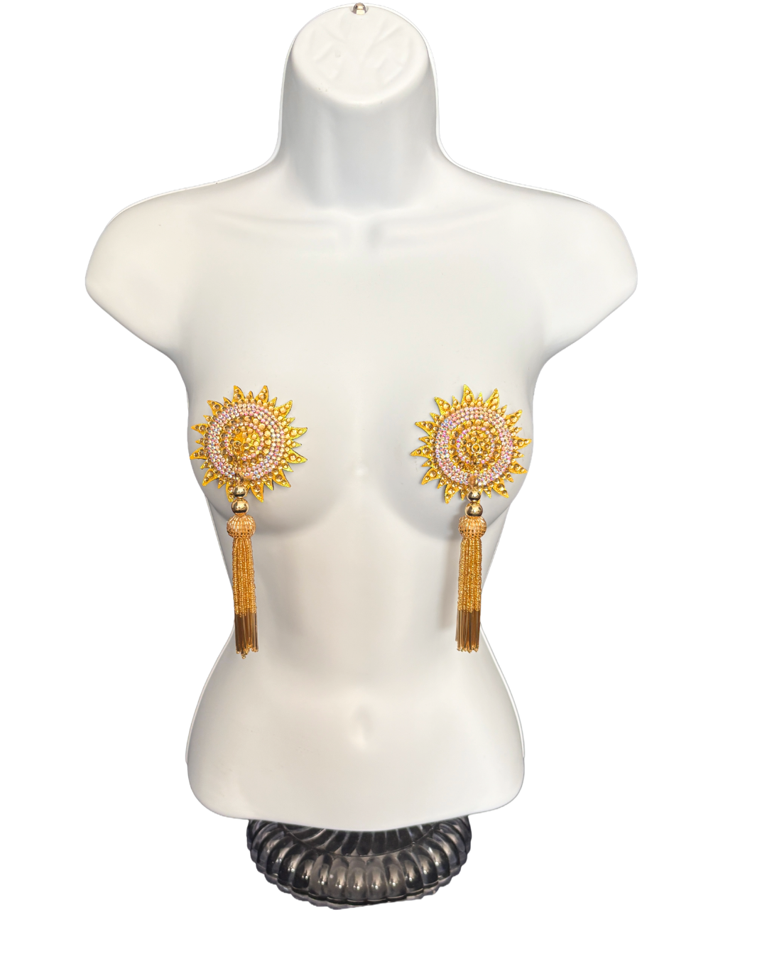HERE COMES THE SUN Dirty Martini x Appeeling Sun Pasties with Removable Tassels