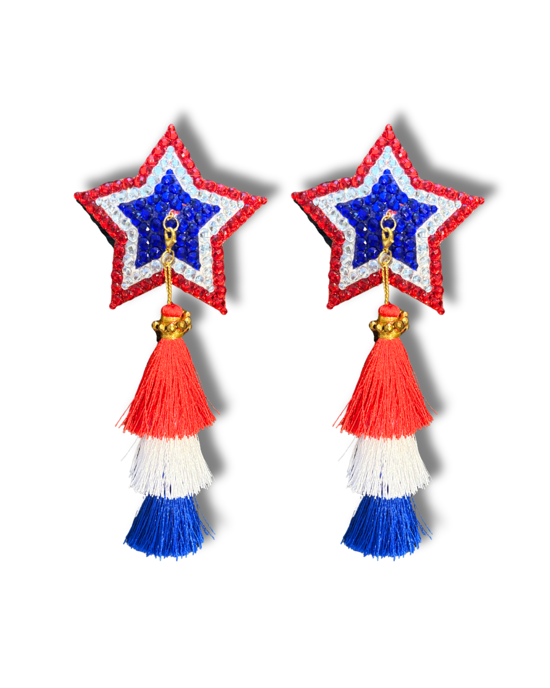 STARS AND STRIPES Dirty Martnini x Appeeling Nipple Pasties with 2 Pairs of Tassels! (2pcs)