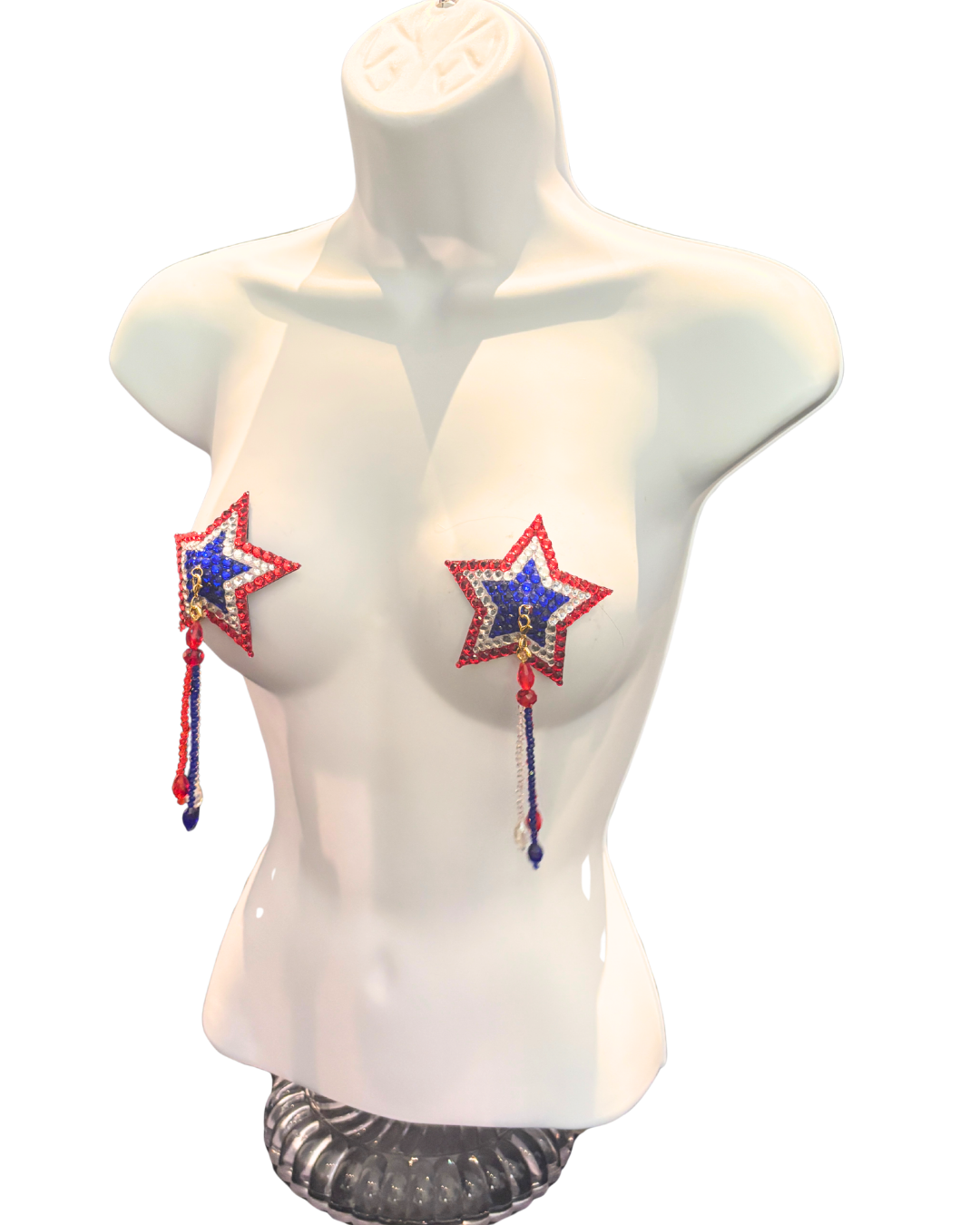 STARS AND STRIPES Dirty Martnini x Appeeling Nipple Pasties with 2 Pairs of Tassels! (2pcs)