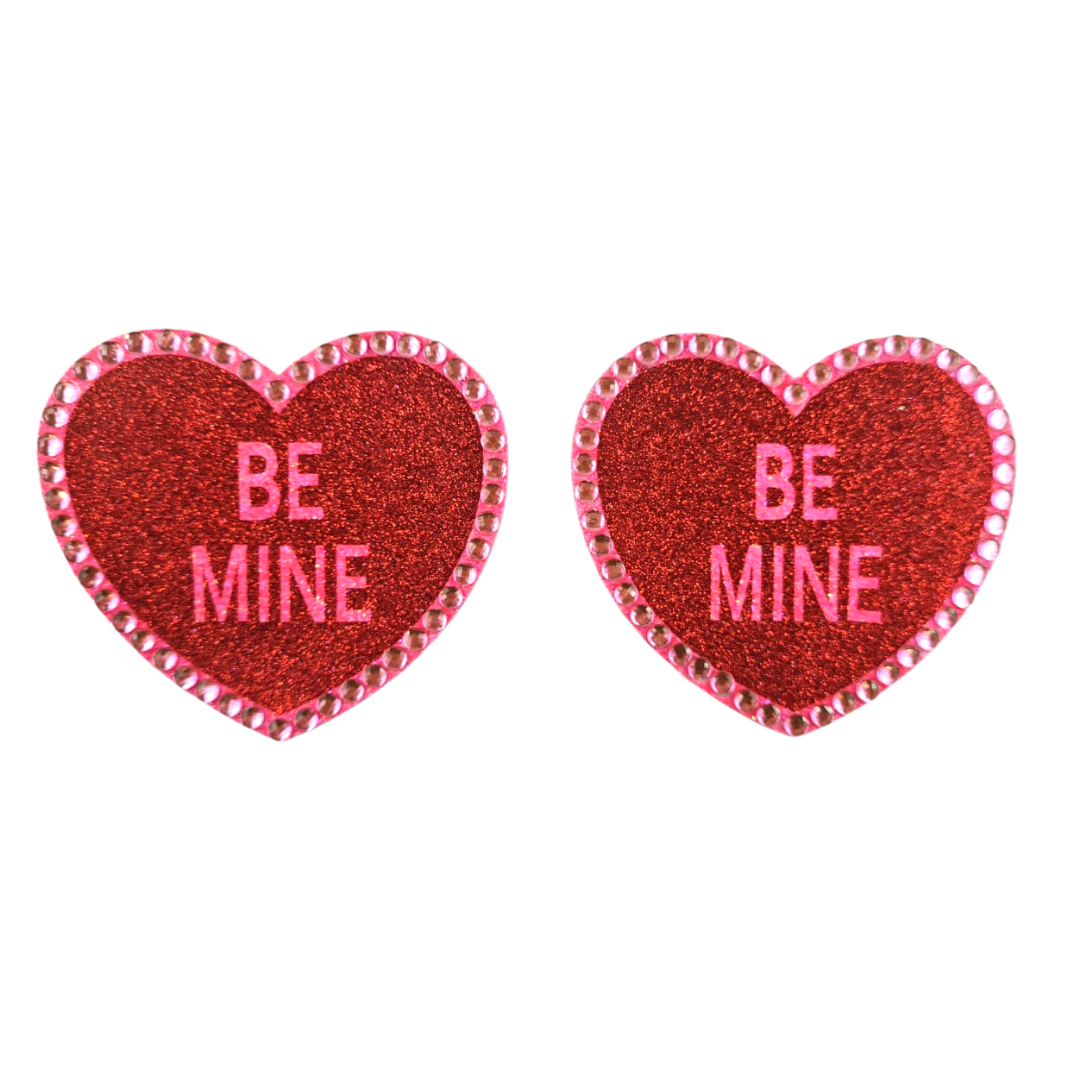Love Bomb Bundle - 2 paires (4 pcs) Cache-tétons en forme de cœur pour les festivals de lingerie burlesque Saint-Valentin – VENTE