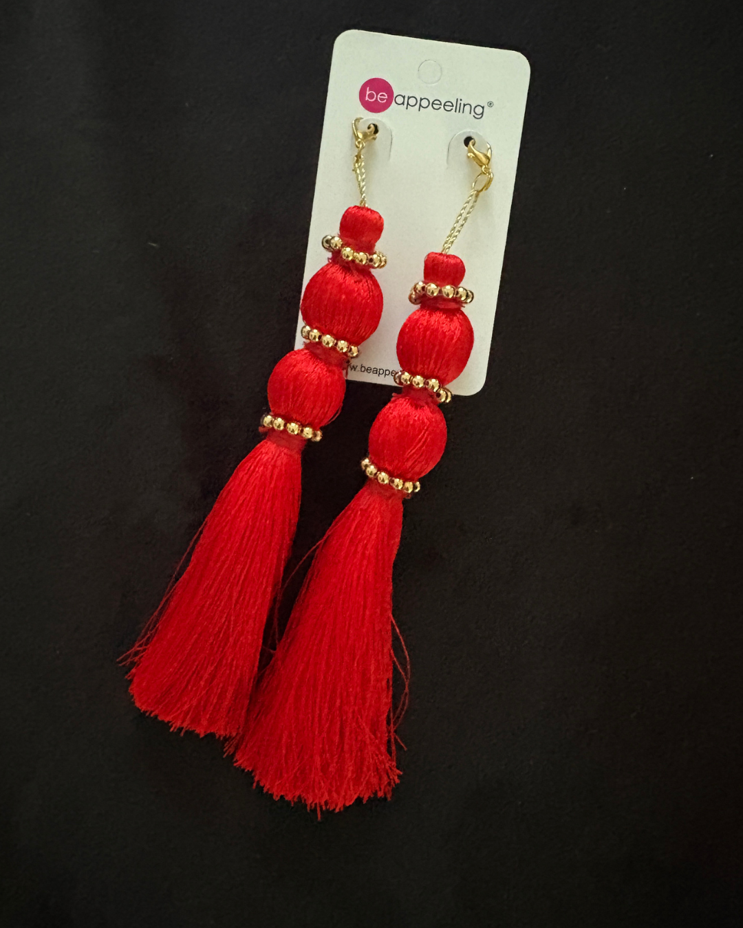 Red or Black Tassels for Pasties, Nipple covers (2pcs)