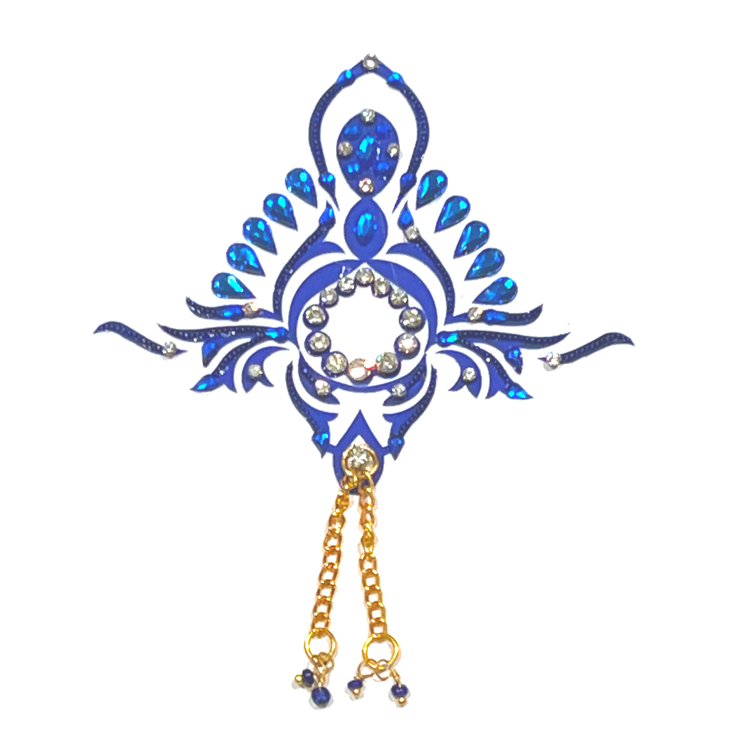 TIARA VON TEASE Intricate Design Nipple Pasty, Cover (2pcs) with delicate gold tassel