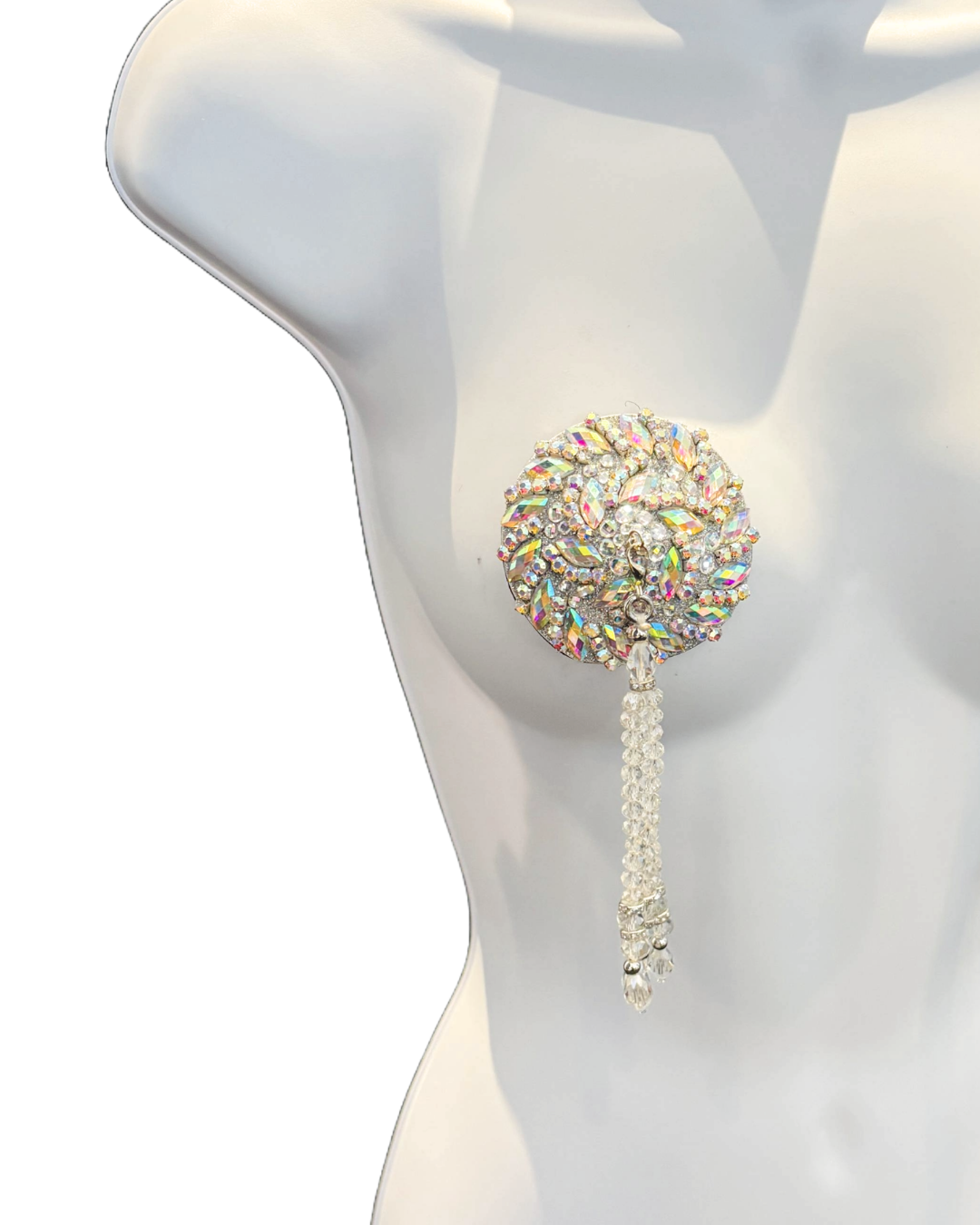 DITA VON TEESE STARLIGHT Glitter & Crystal Pasties with Removable Hand-Beaded Tassels (2pcs)