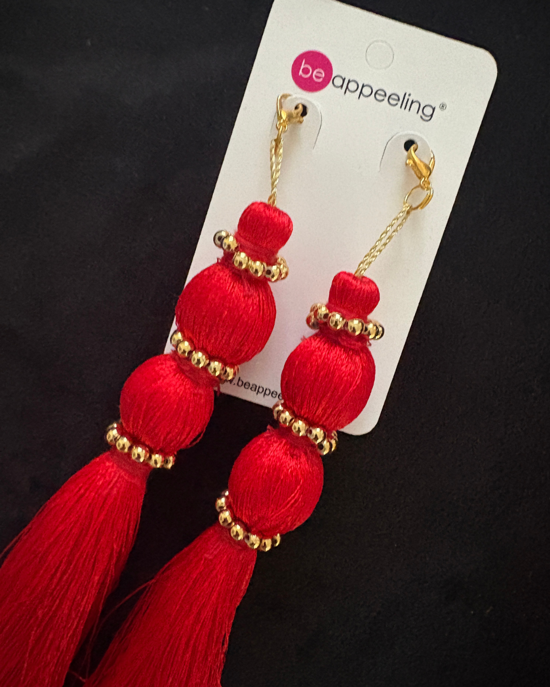 Red or Black Tassels for Pasties, Nipple covers (2pcs)