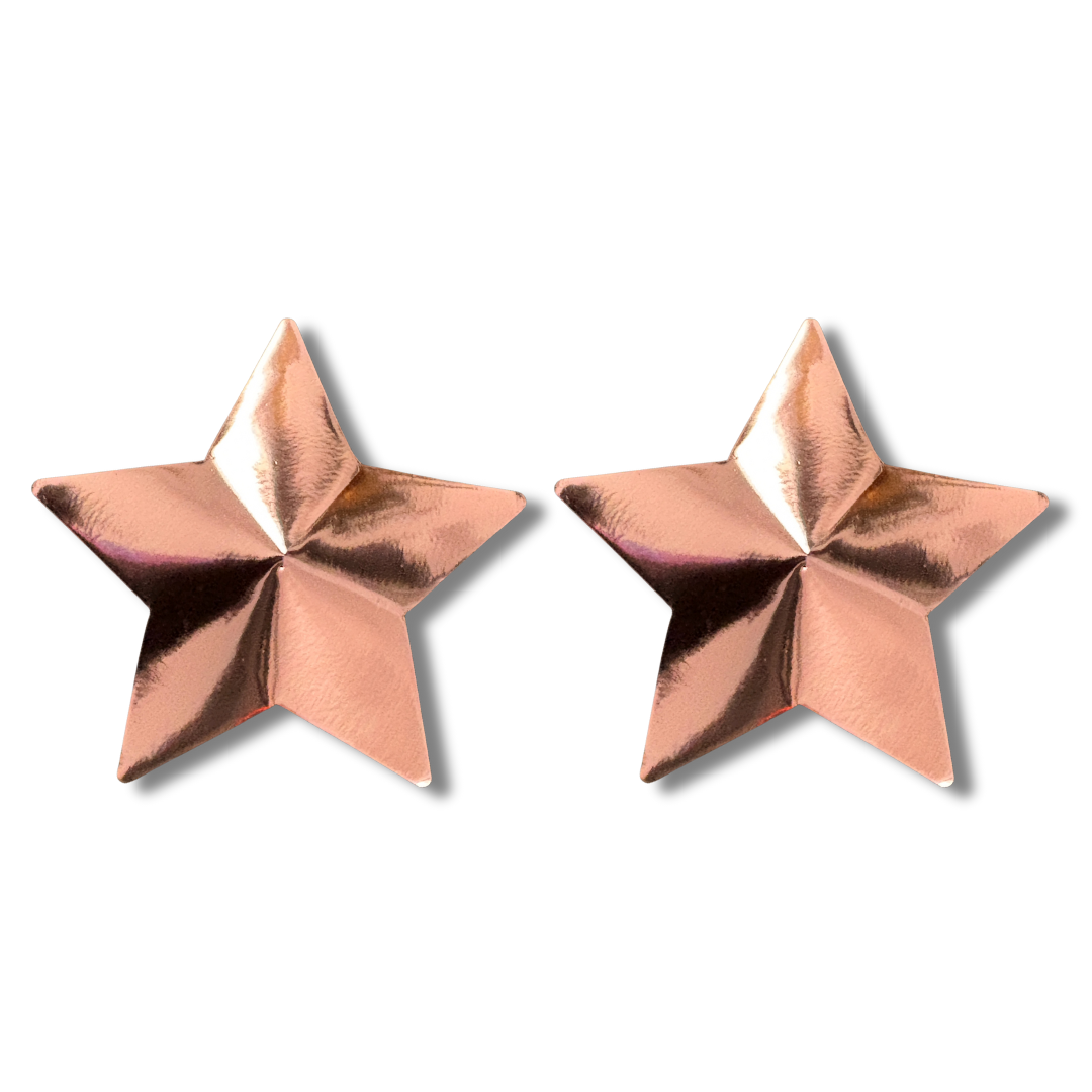 CELESTE Metallic Effect Stars (5 Colours!) Nipple Pasties, Nipple Covers 2 pcs
