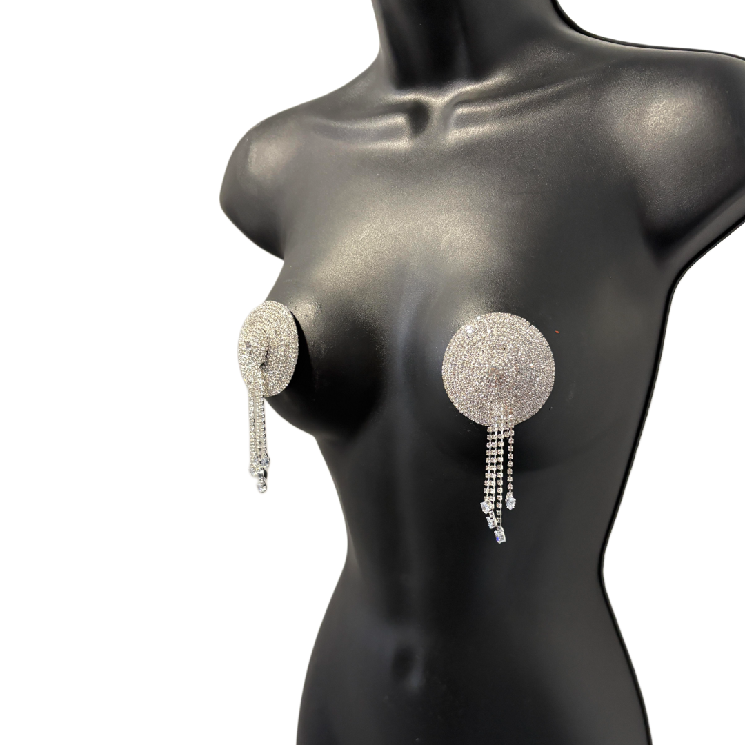 GLITTERATI Rhinestone Tassel Nipple Pasties (2pcs)