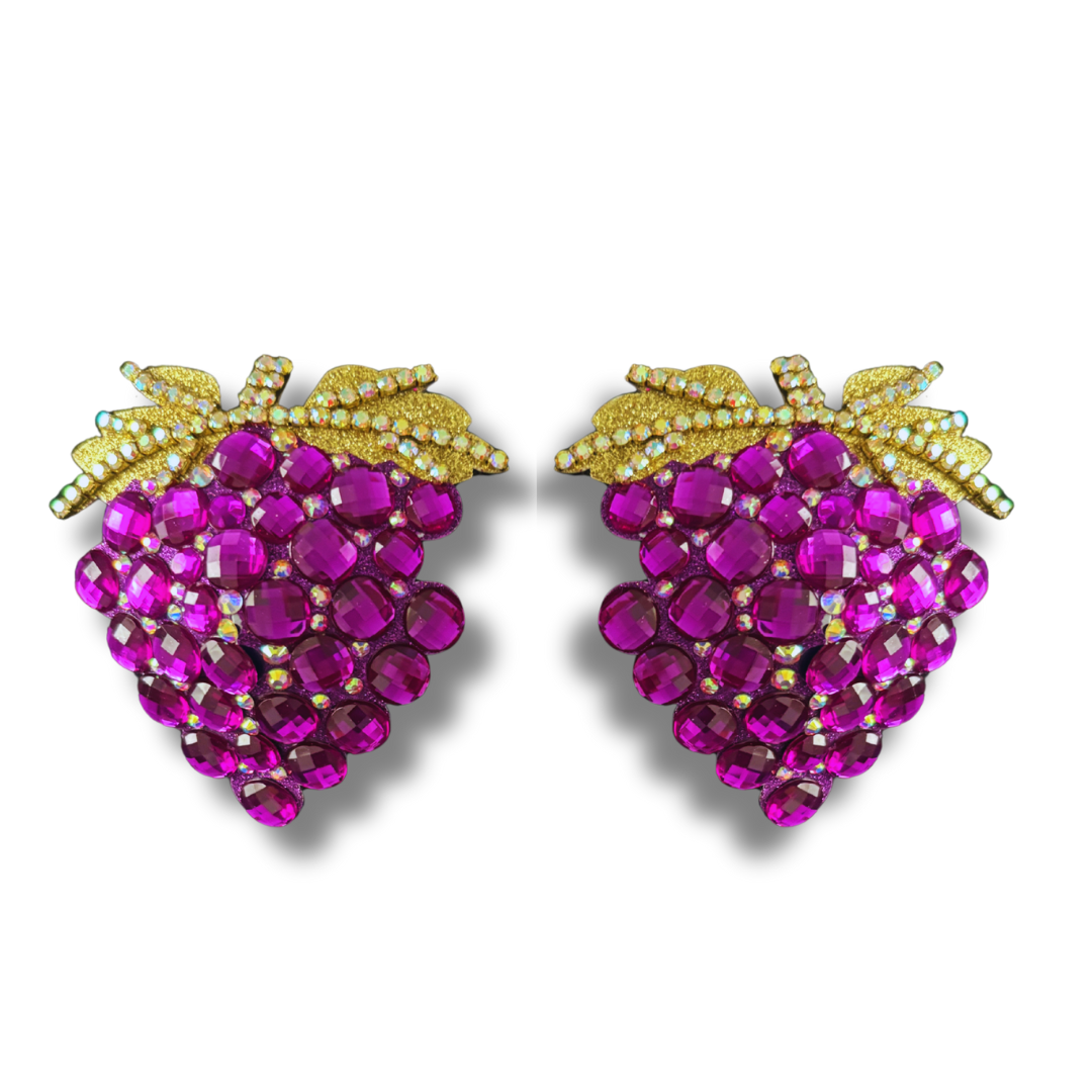 GRAPE EXPECTATIONS Purple or Green Bunches of Grapes Nipple Pasties (2pcs) (Copy)