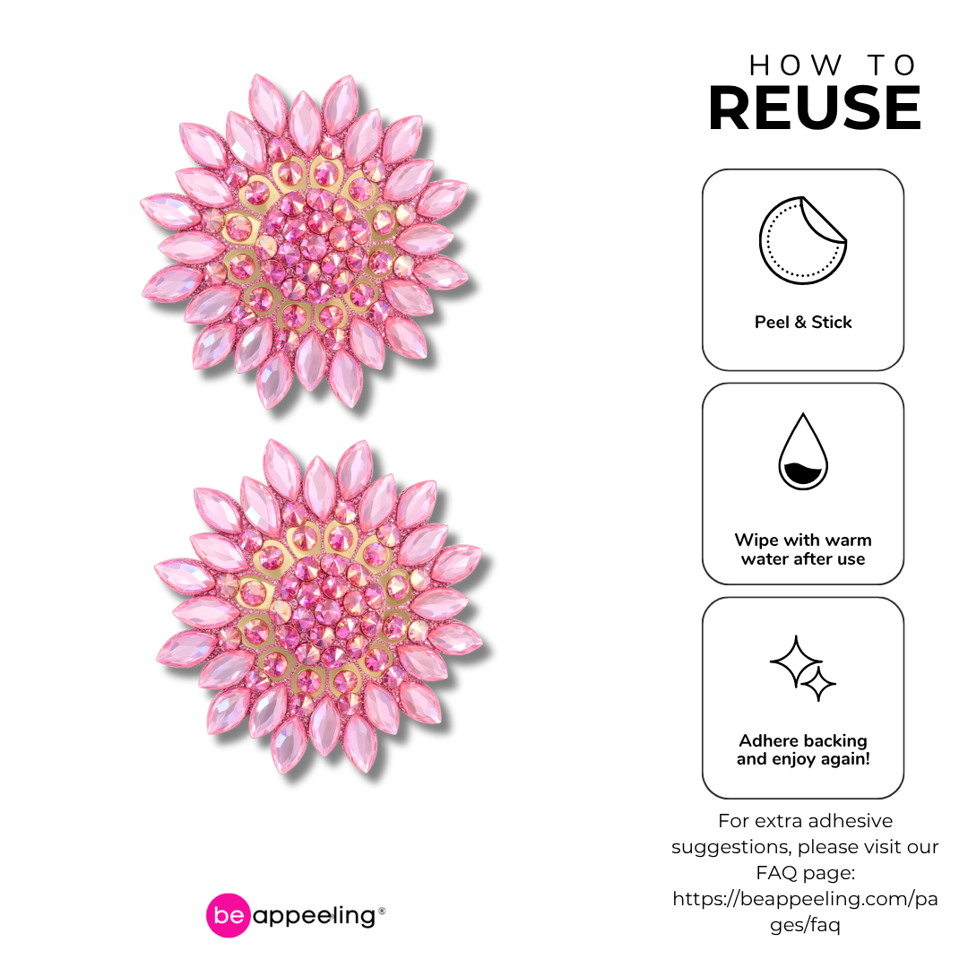 PIXIE DUST Pink Breast Cancer Awareness Nipple Pasties, Pasty (2pcs)