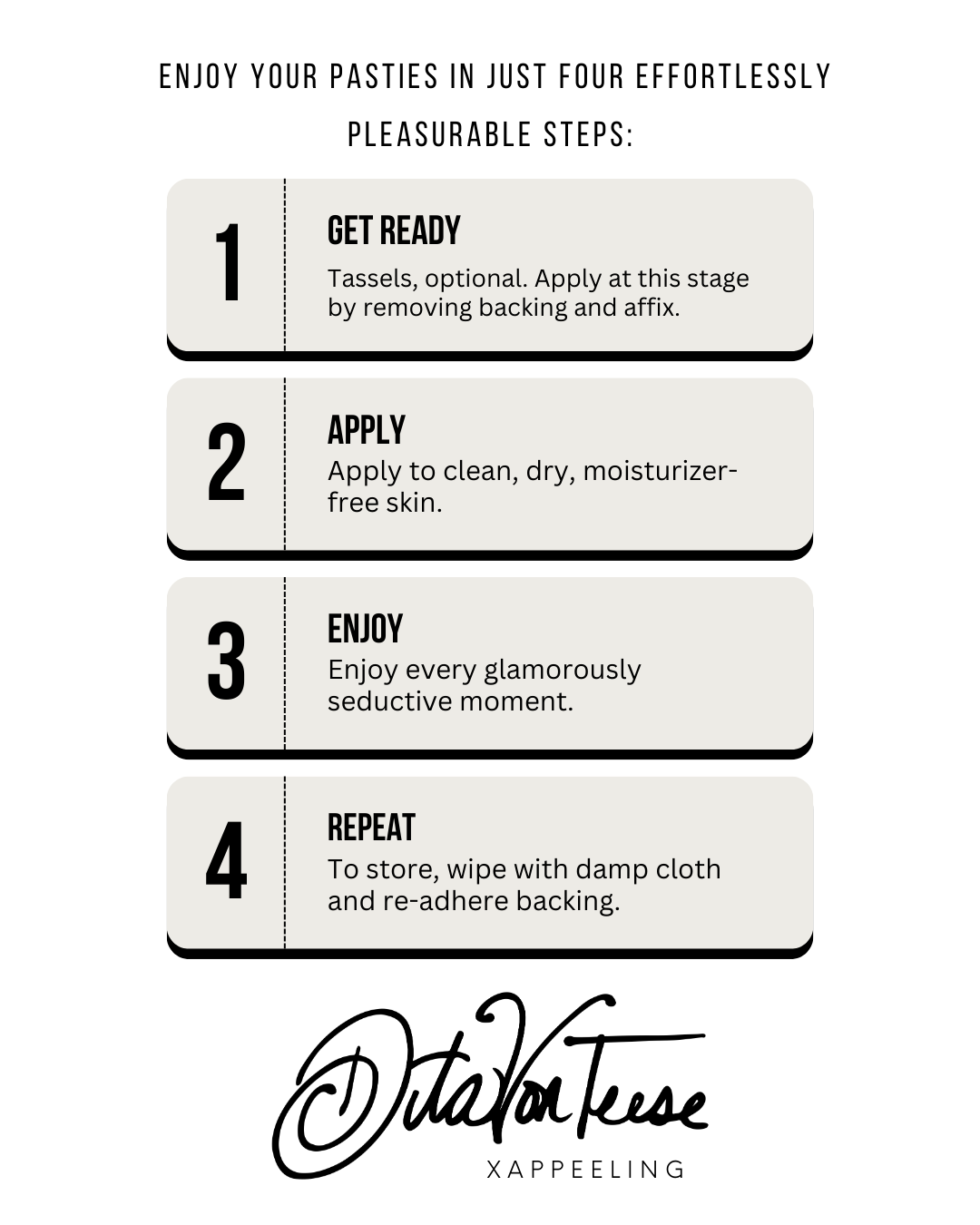 DITA VON TEESE STARLIGHT Glitter & Crystal Pasties with Removable Hand-Beaded Tassels (2pcs)