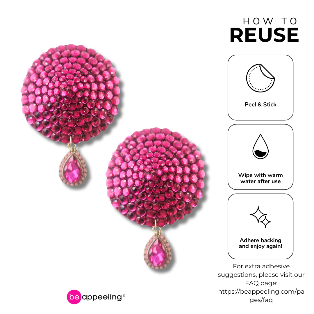 TEARS OF JOY Pink Breast Cancer Awareness Nipple Pasties, Pasty (2pcs)