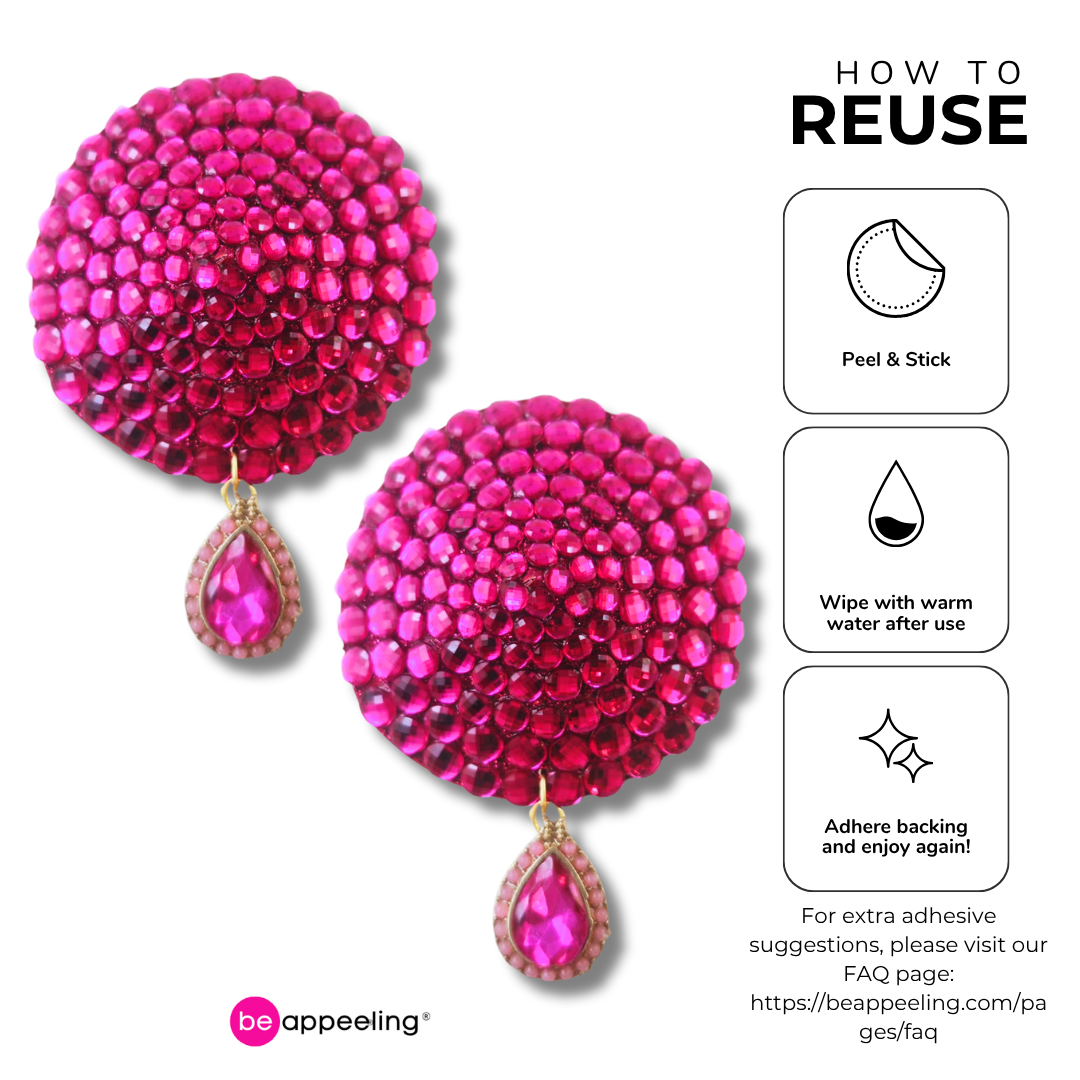 TEARS OF JOY Pink Breast Cancer Awareness Nipple Pasties, Pasty (2pcs) Appeeling