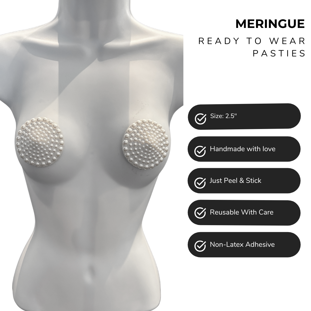 MERINGUE – Pearl Circle Nipple Pasties (2 pcs)