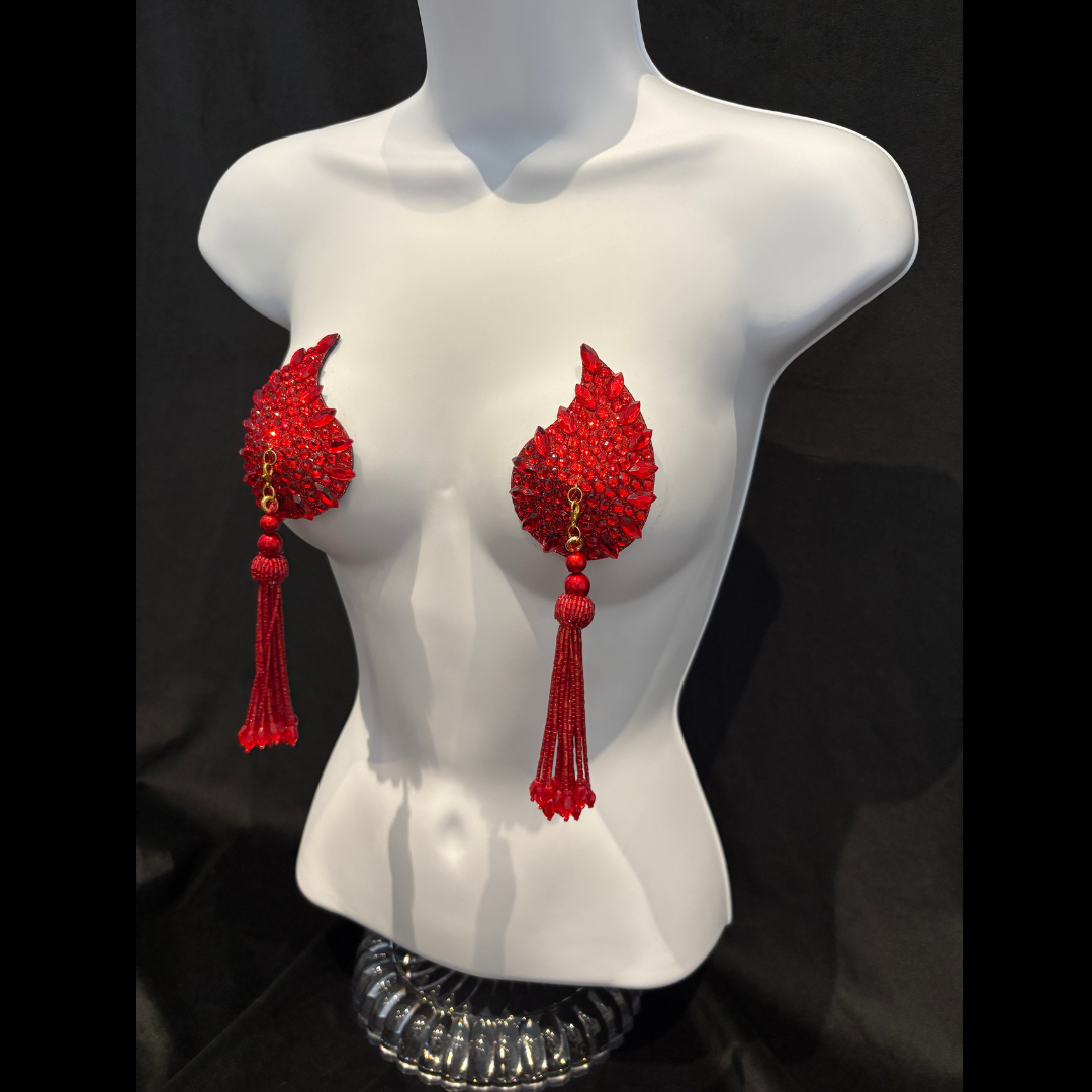 DÉSIRÉE Paisley Gold Gem Nipple Pasties, Pasty (2pcs) - With Removable Tassels (Copy)