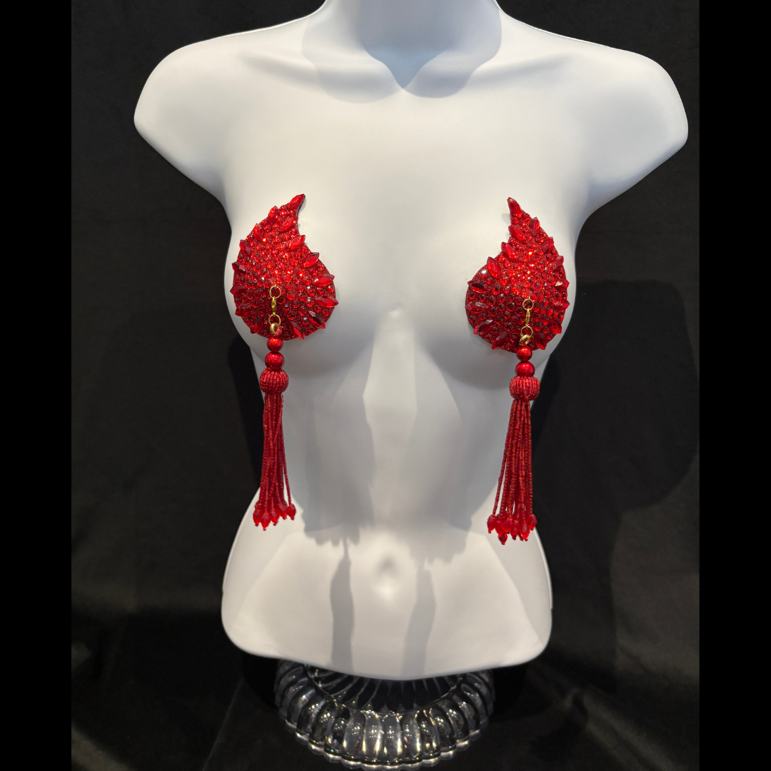 DÉSIRÉE Paisley Gold Gem Nipple Pasties, Pasty (2pcs) - With Removable Tassels (Copy)