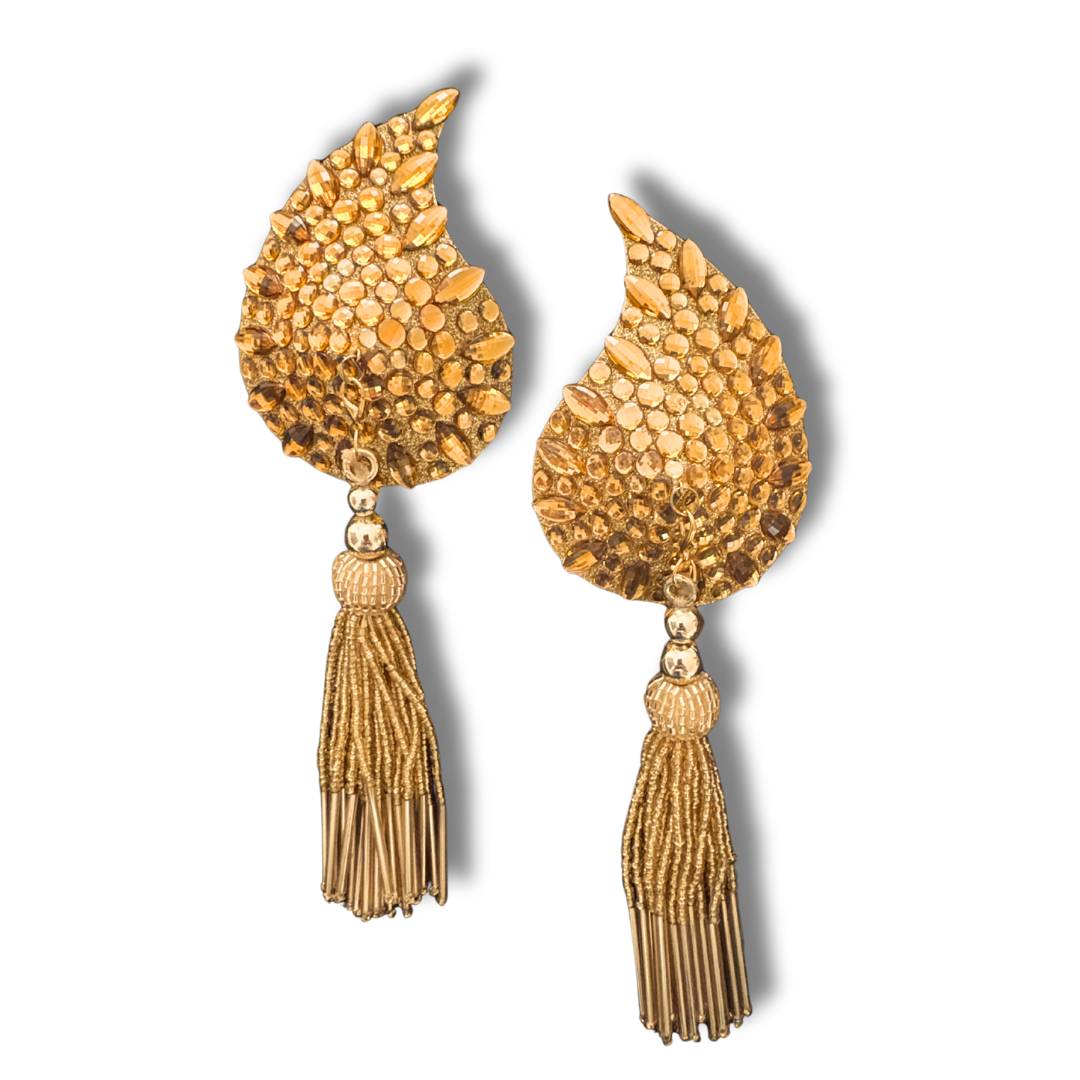 DÉSIRÉE Paisley Gold Gem Nipple Pasties, Pasty (2pcs) - With Removable Tassels (Copy)