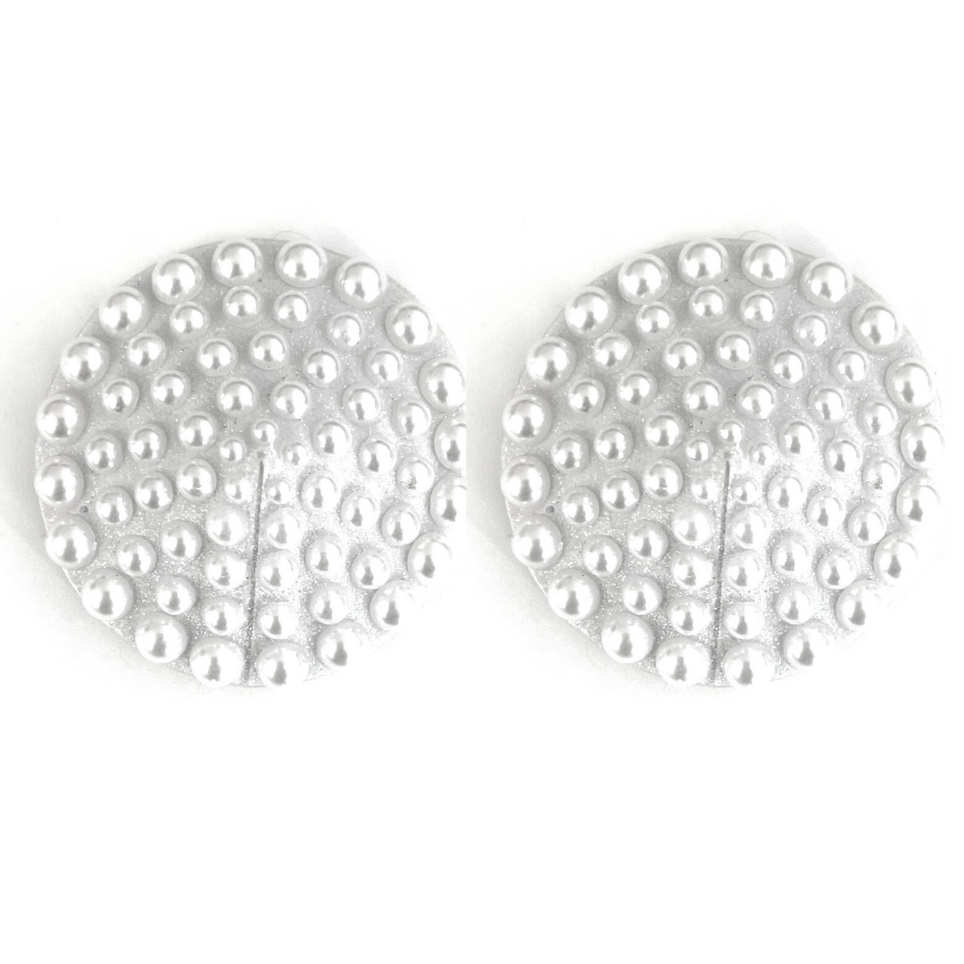 MERINGUE - Pearl Nipple Pasty, Covers (2pcs) for Burlesque Lingerie Raves and Festivals