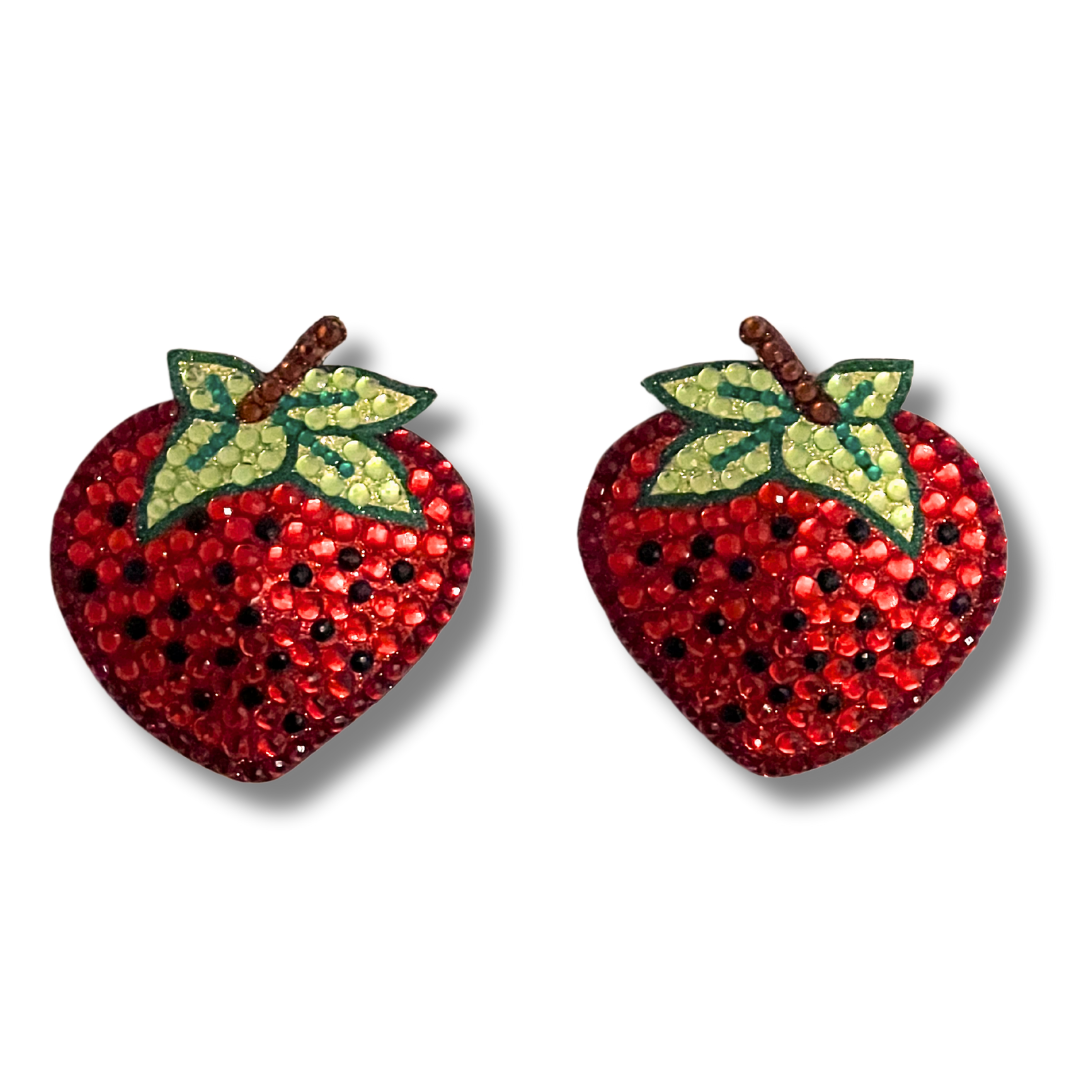 STRAWBERRY WINE Strawberry, Reusable Gem Nipple Pasties, Pasty (2pcs)