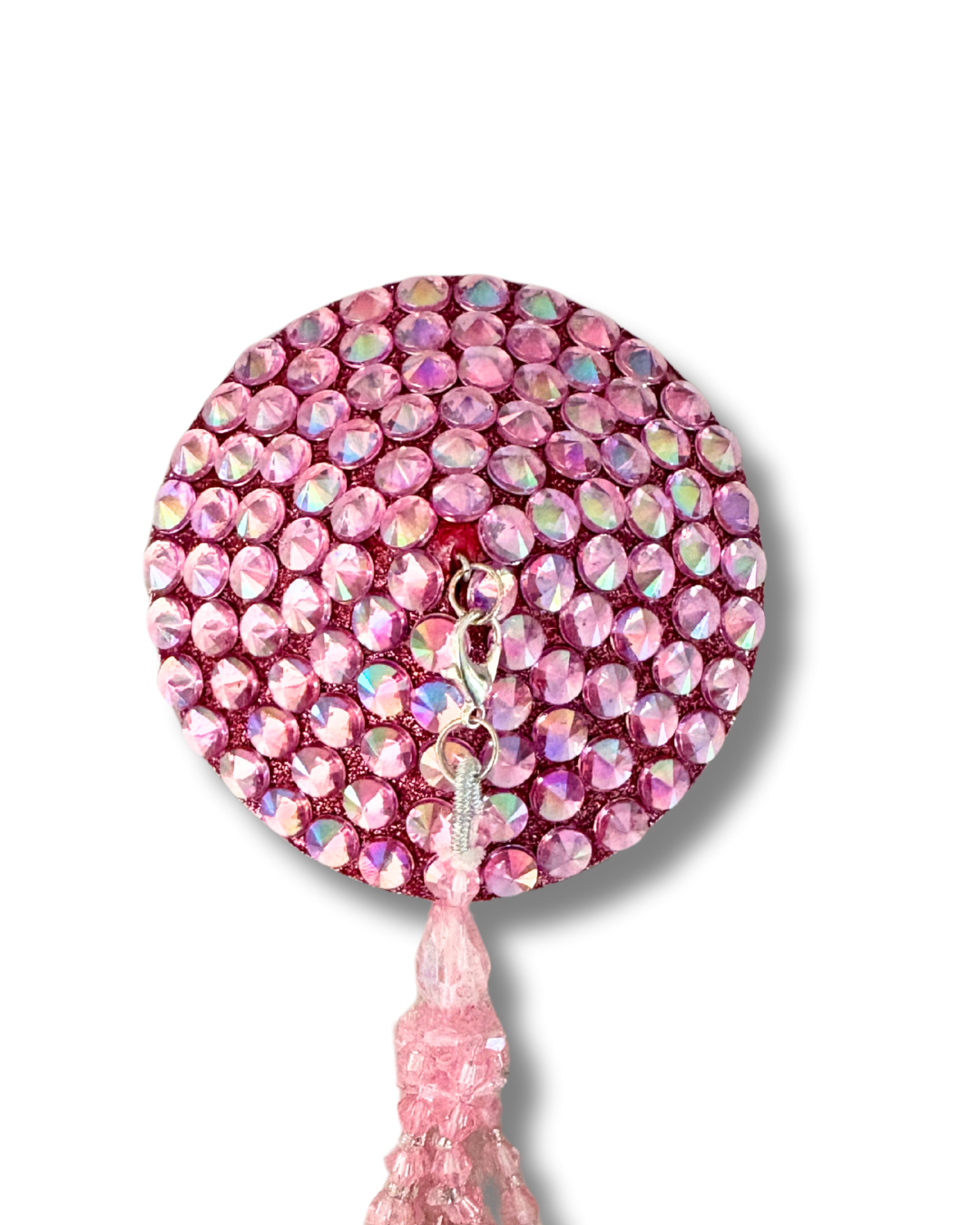 DITA VON TEESE Liberteese Pink Shimmering Crystal Pasties with Removable Tassels (2pcs)