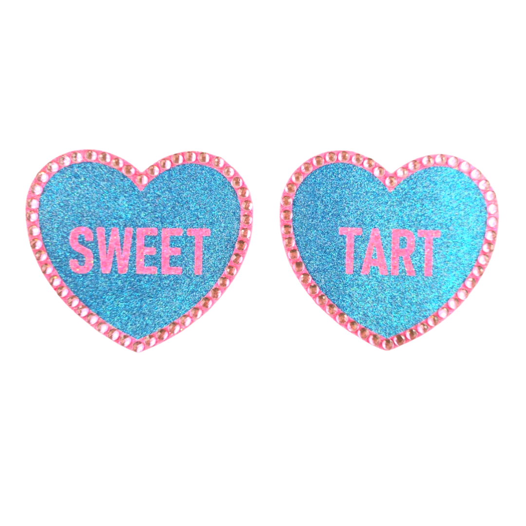 Sweet & Sassy 2 Pairs Cupcake and Hearts Nipple Pastie Bunde (4 pcs) f