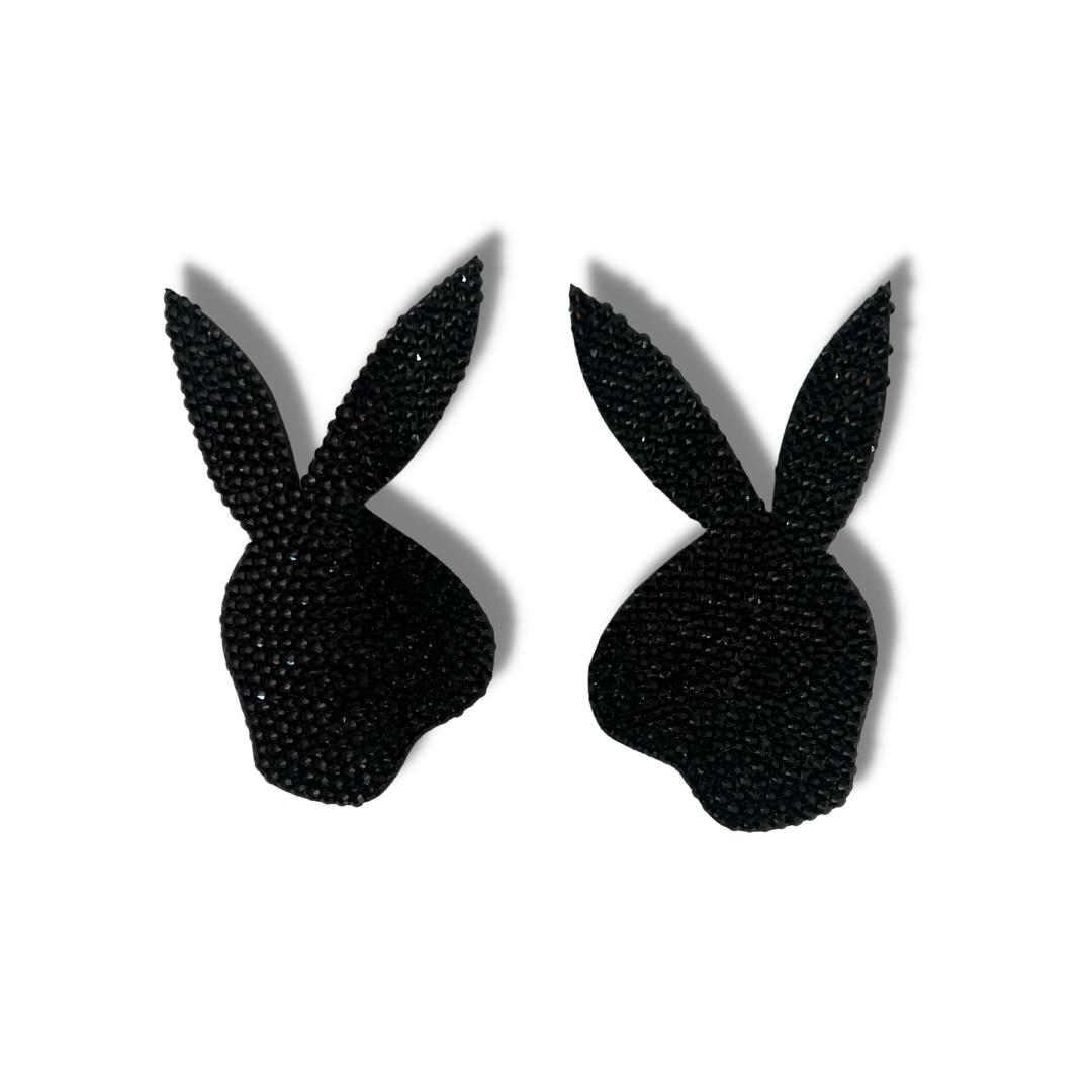 BONNIE - Bunny Gem Nipple Covers, Pasties (2 pcs) pour Rave, Festivals, Lingerie Burelsque Pasty