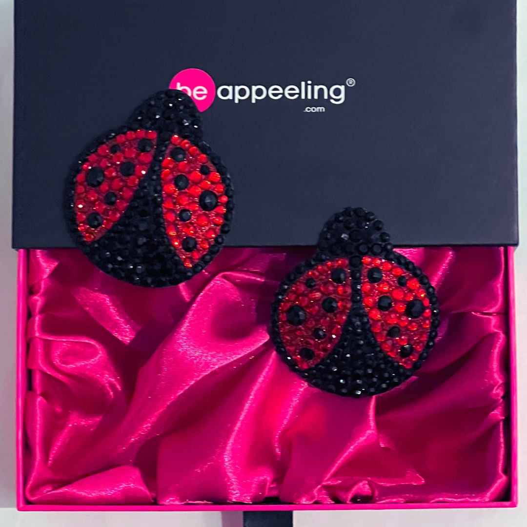 LADY MARMALADE Ladybug Reusable Gem Nipple Pasties, Pasty (2pcs)