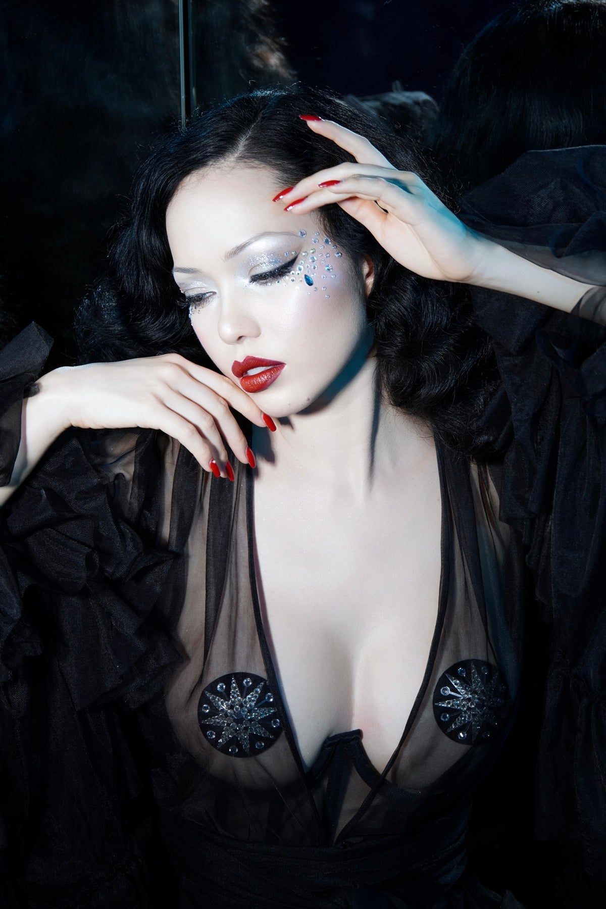 DITA VON TEESE NOCTURNELLE Silver Star Pasties (2pcs) Appeeling
