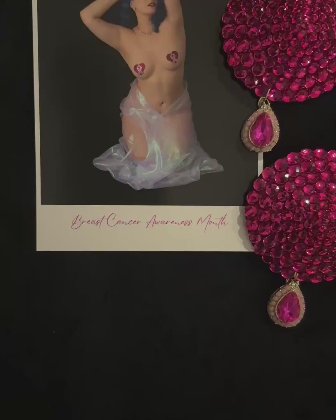 TEARS OF JOY Pink Breast Cancer Awareness Nipple Pasties, Pasty (2pcs) Appeeling