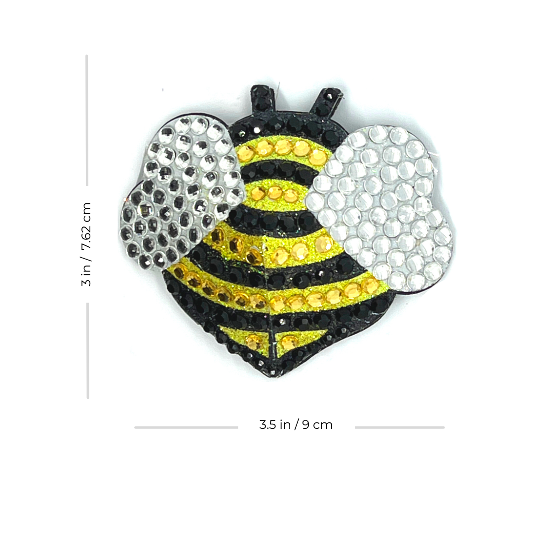 MISS BEEHAVE Glitter and Gem Bee Nipple Pasty, Cover for Lingerie Festivals Carnival Burlesque Rave Carnival
