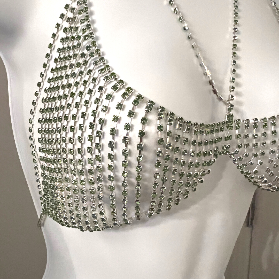 Diamond bra 2025 body chain