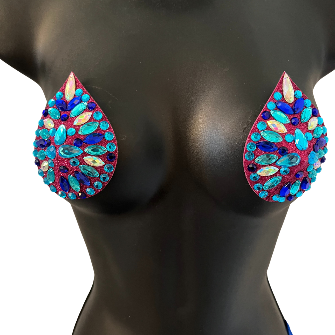 CARNIVAL PLAYKIT 2 Pair bundle (4pcs) Nipple Pasties for Burlesque Carnival Raves Lingerie Festivals – SALE