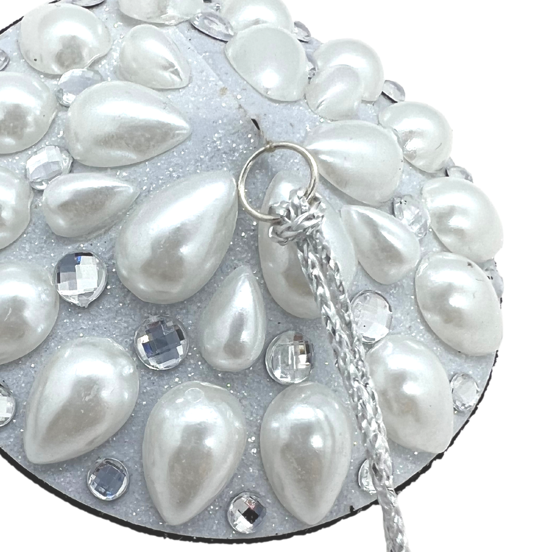 COCO Pearl Nipple Pasties, Covers With Tassels for Lingerie, Burlesque