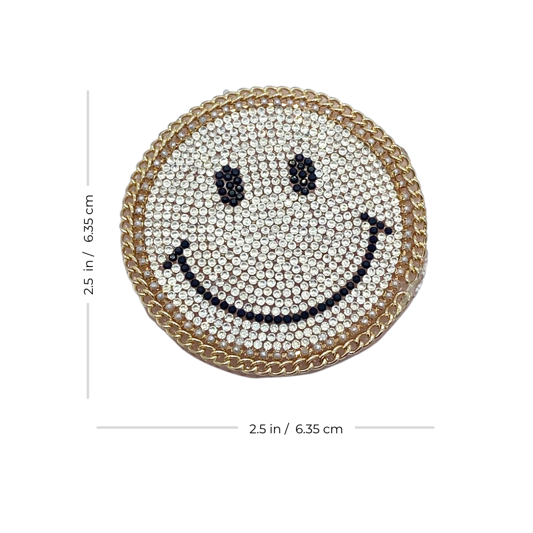 Happy Daze Strass Happy Face Nipple Pasty, Couvertures pour Raves Burlesque Lingerie Festivals