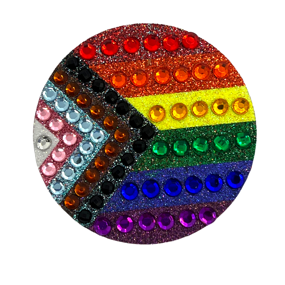 Progress  Glitter & Crystal Pride Progress Nipple Pasties, Covers