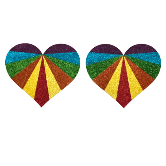 Peek-A-Boos Pasties - Pride Rainbows and Hearts
