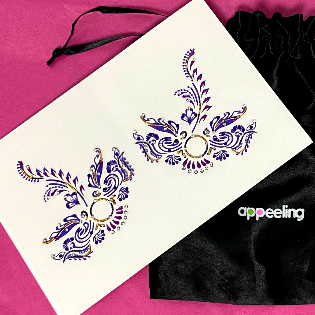 FEATHER DE VILLE Empanadas de purpurina, joyería corporal, borlas burlescas, cubrepezones – Última oportunidad