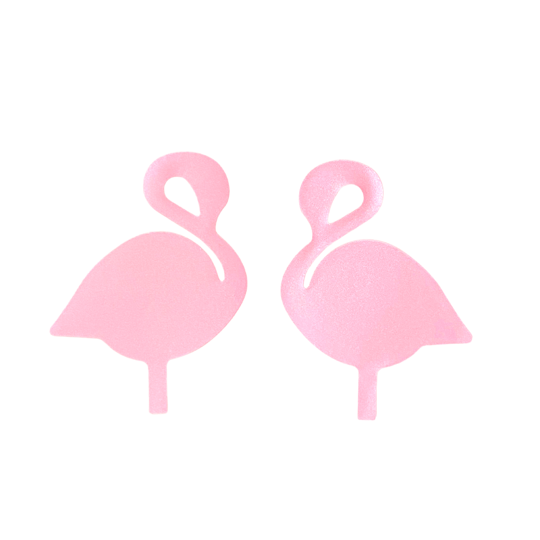 FLAM-TASTIC Flamingo Satin Nipple Covers, Burlesque Pasties, Body Jewelry