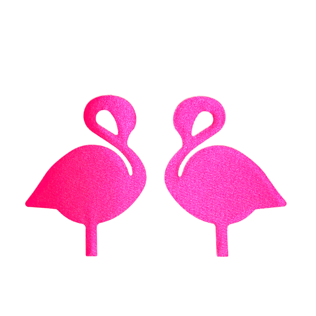 FLAM-TASTIC Flamingo Satin Nipple Covers, Burlesque – Appeeling