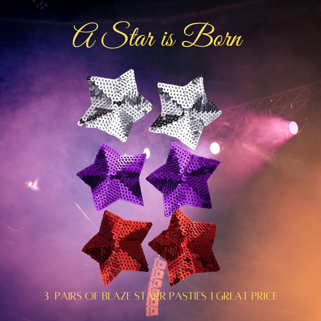 A Star is Born Pastie Bundle | Pasties | Tassels | Lingerie Accessories | Burlesque | Lingerie Gift Box