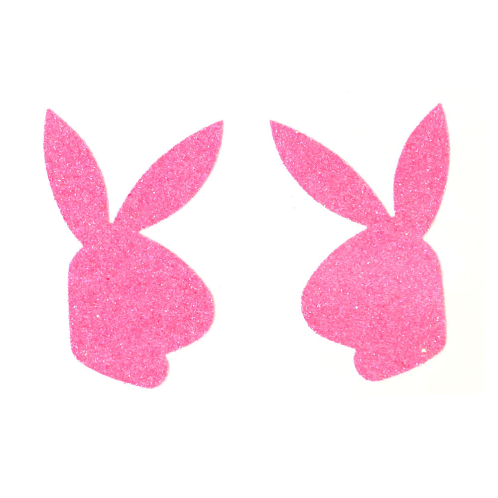 BUNNY BON BON - Glitter Bunny Nipple Covers, Pasties, Body Jewelry