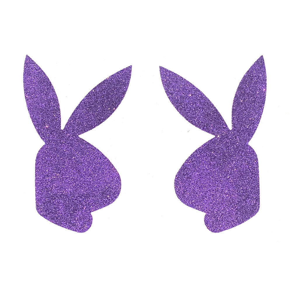 BUNNY BON BON - Glitter Bunny Nipple Covers, Pasties, Body Jewelry