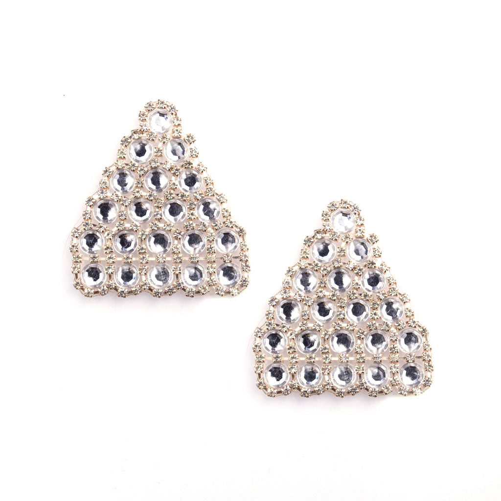BAMBI MARTINI Rhinestone Nipple Covers, Pasties for Burlesque, Lingerie Raves & Festivals