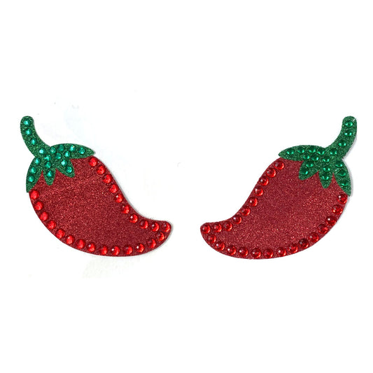 Red Hot, Red Pepper Glitter and Gem Pasties